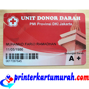 Kartu Donor PMI - Printer Kartu | Printer ID Card | Cetak ID Card - Printer  Kartu | Printer ID Card | Cetak ID Card